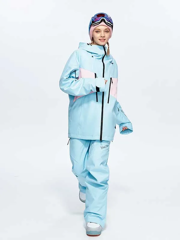 Women's High Experience Casual Suit Unisex 15K Waterproof Skiing Two Piece Set