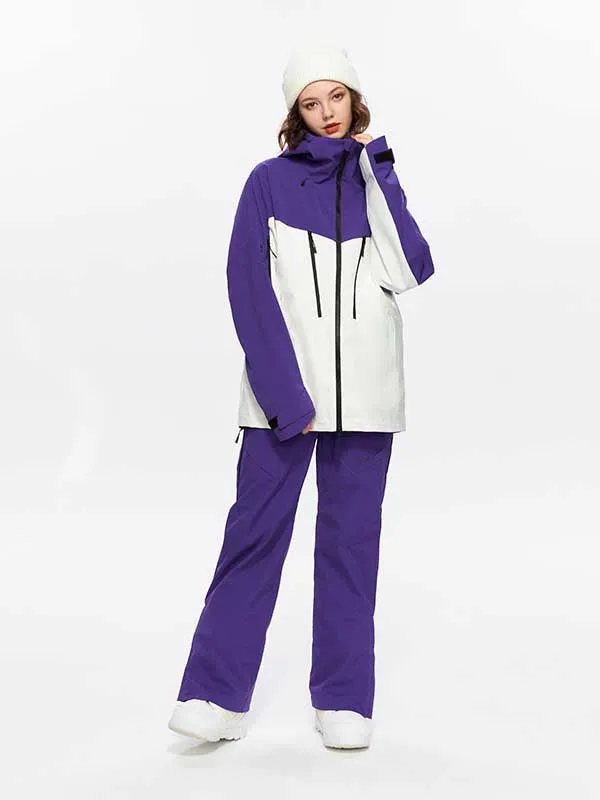 Women's High Experience Casual Suit Unisex 15K Waterproof Skiing Two Piece Set