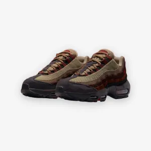 WOMEN'S NIKE AIR MAX 95 BROWN BASALT/UNIVERSITY RED-OXEN BROWN DZ4710-200