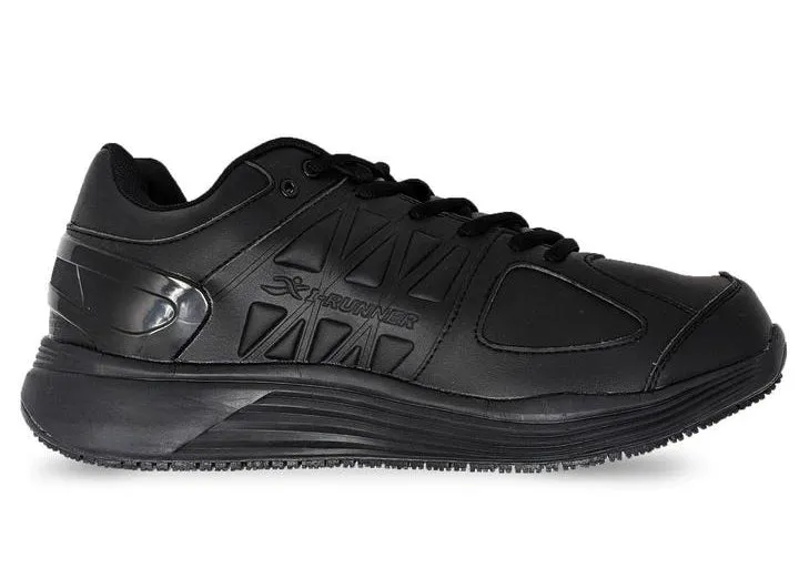 Womens Wide Fit I-Runner Pro Leather Trainers