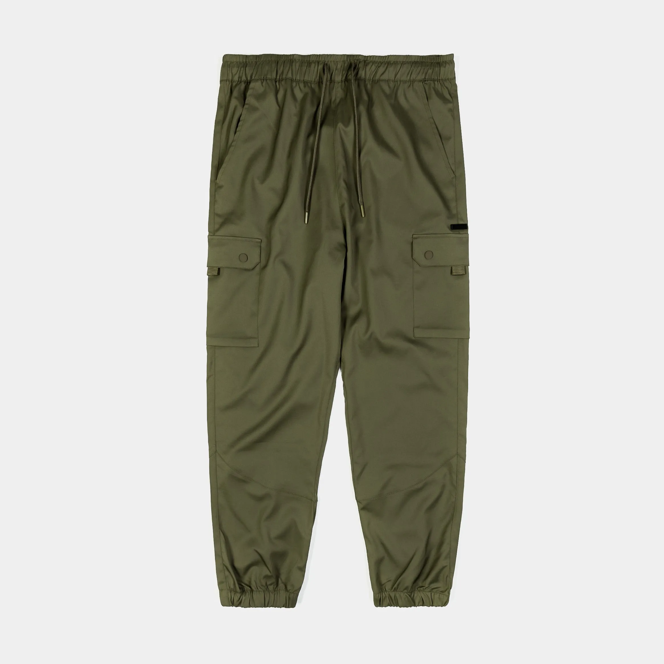 Woven Cargo Mens Pants (Olive)