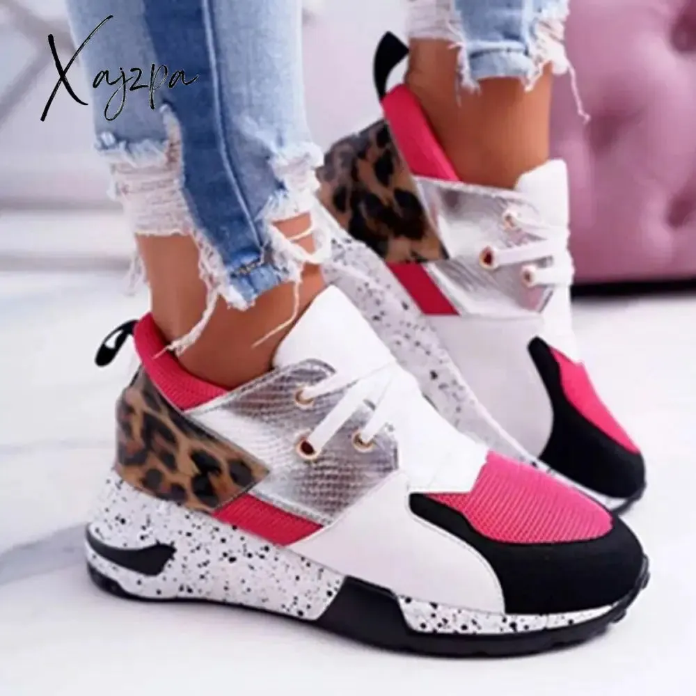 Xajzpa - Yellow Fashion Casual Patchwork Round Sports Shoes