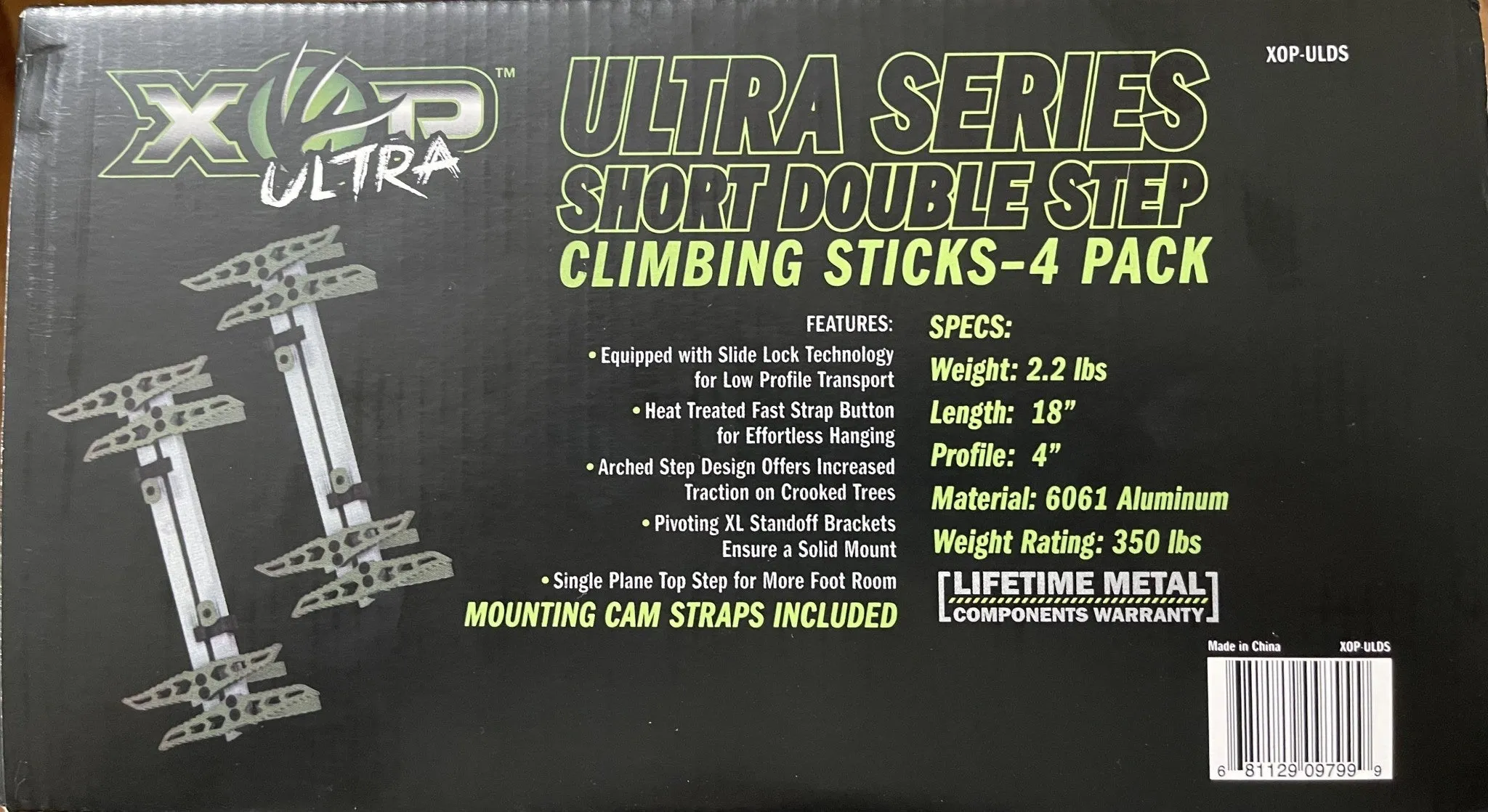 XOP Ultra Series Climbing Stick - Double Step - 4 Pack